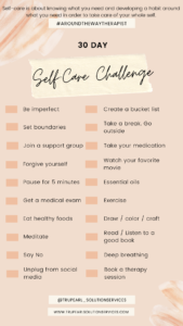 30 Day self care